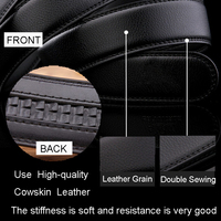 Męskie automatyczne pasy z klamrami dla mężczyzn autentyczne pasy trend pasy męskie ceinture Fashion designer kobiety jean pas długi 110-150 5